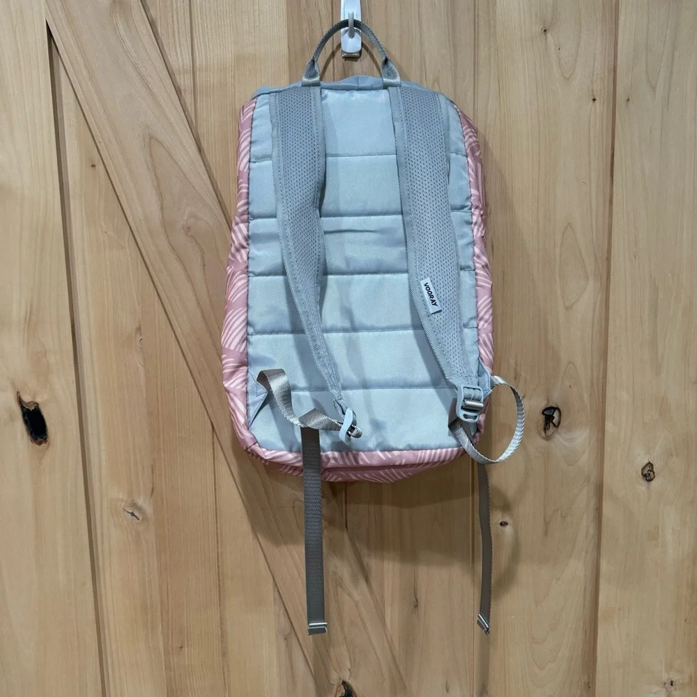 VOORAY Stride Cinch Backpack Pink Gray Lightweight Backpack Bag - Picture 8 of 15